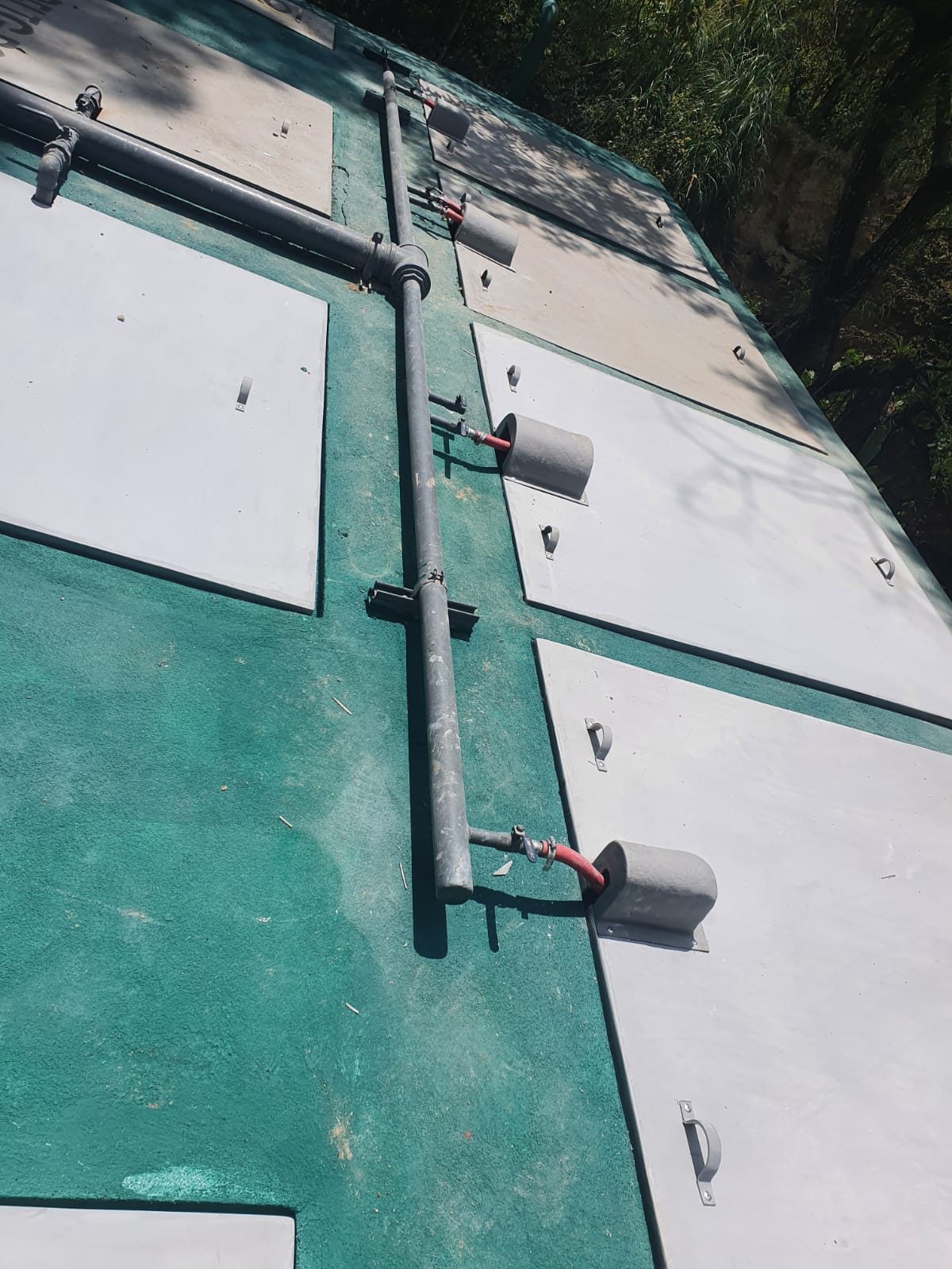 Tanque de tratamiento de aguas en fibra de vidrio